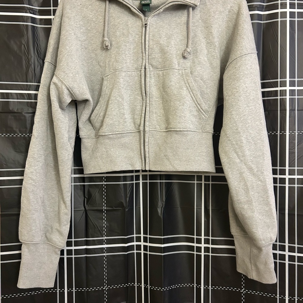 Gray Cropped Women's Jacket